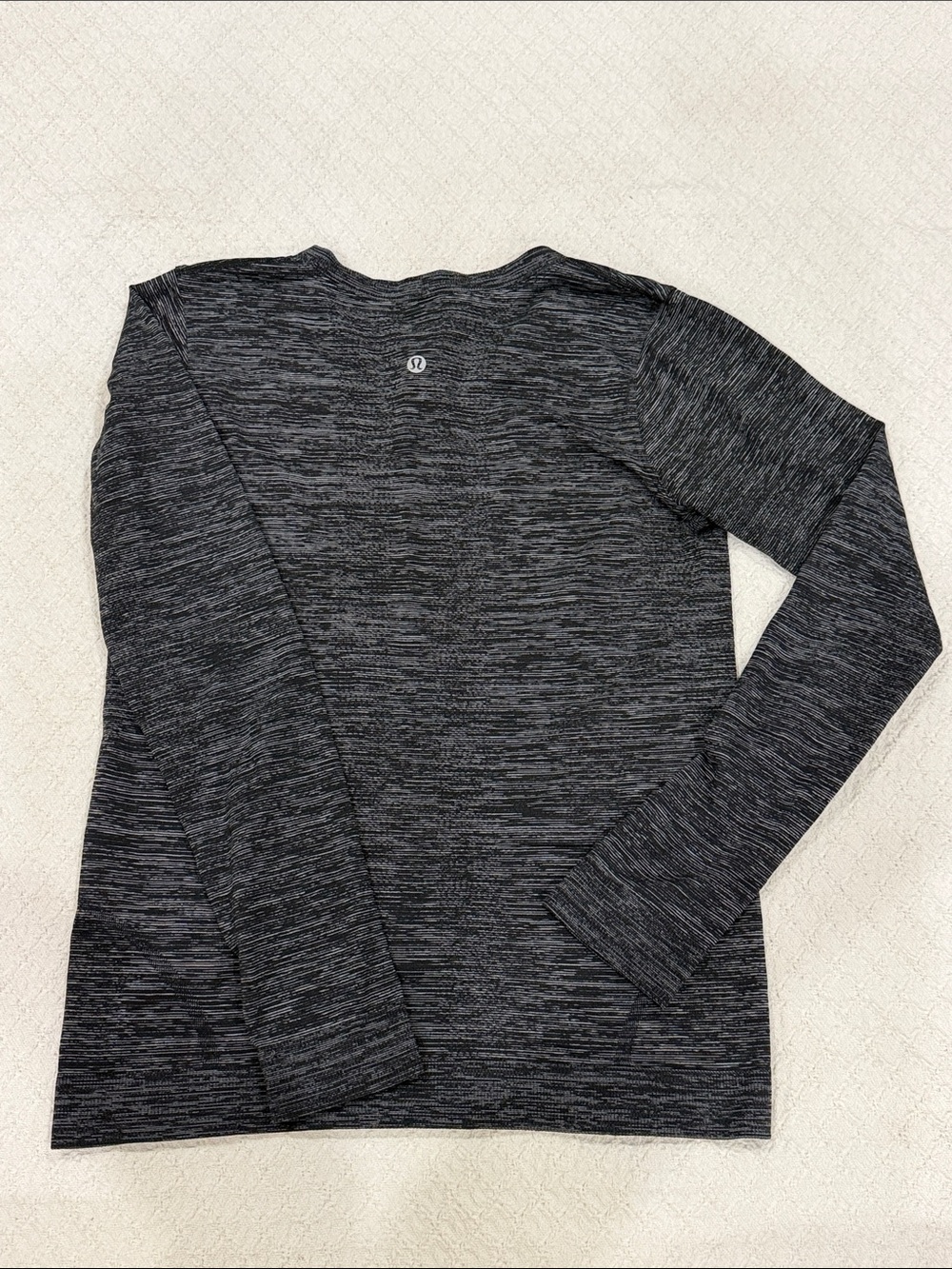 lululemon athletica Women's Black Space-Dye Long Sleeve Crew